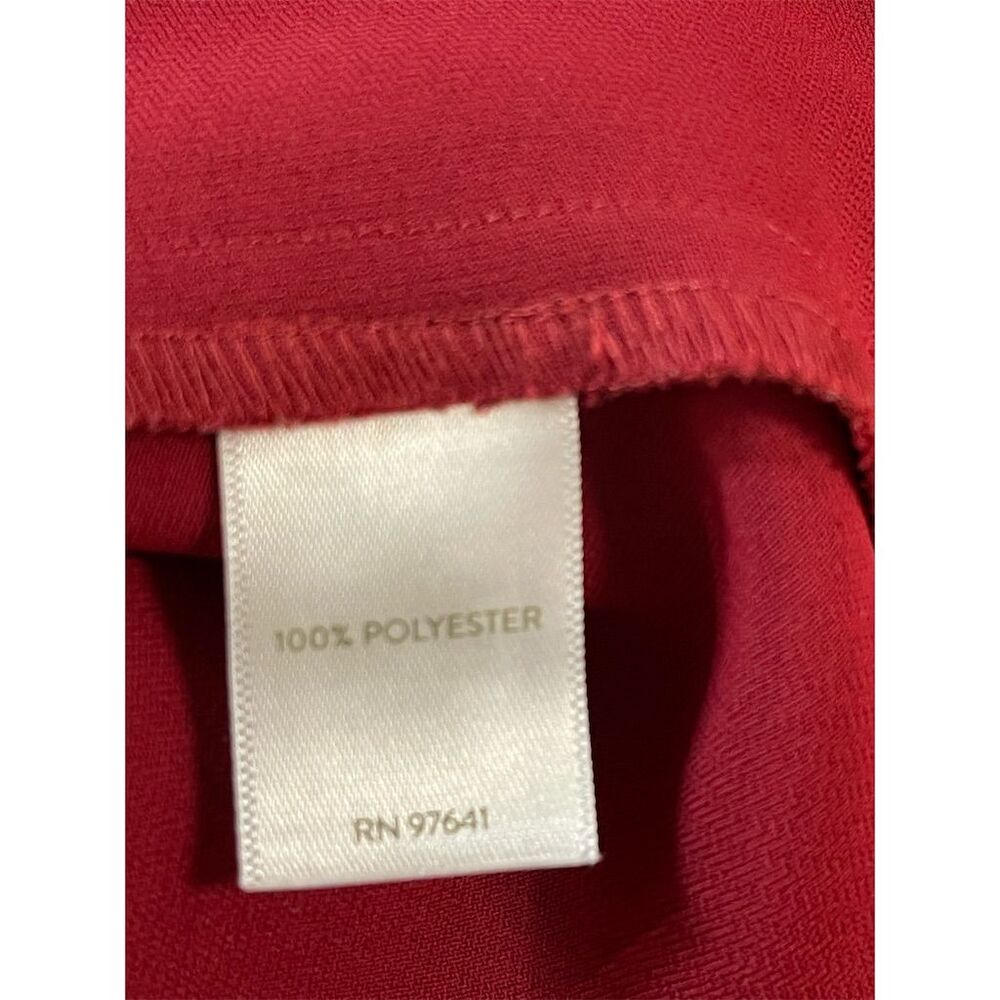 J. Jill Women's Bell Sleeve Midi Length Dress Red Size 18 - Picture 8 of 10